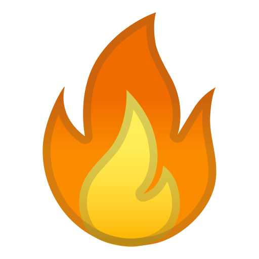 Fire Emoji PNG صورة خلفية شفافة