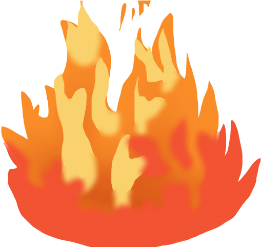 Feuer emoji PNG Bild