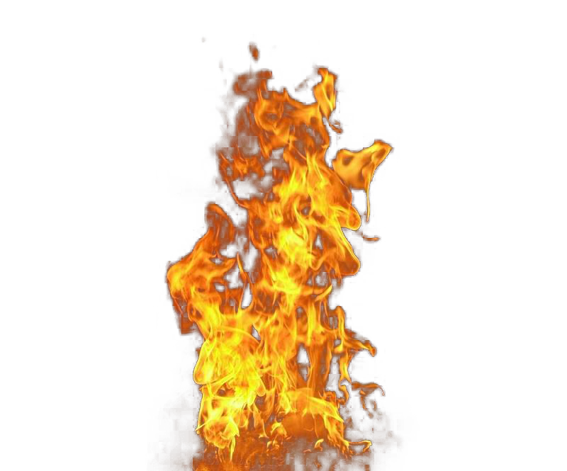 Immagine Trasparente delle fiamme del fuoco