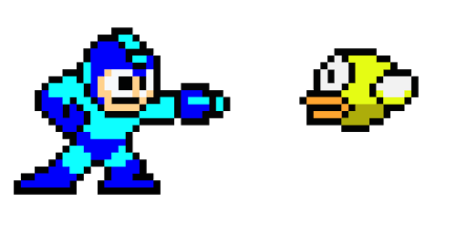 Flappy Bird Pixel Art Unduh Transparent PNG Gambar