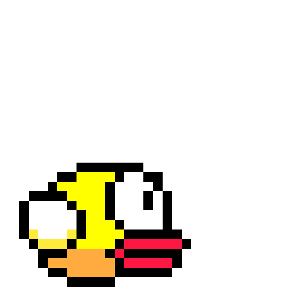 Flappy Bird Pixel Art PNG Image Transparent Background