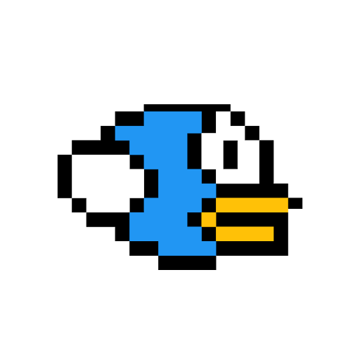 Flappy vogel pixel kunst PNG Beeld Transparant
