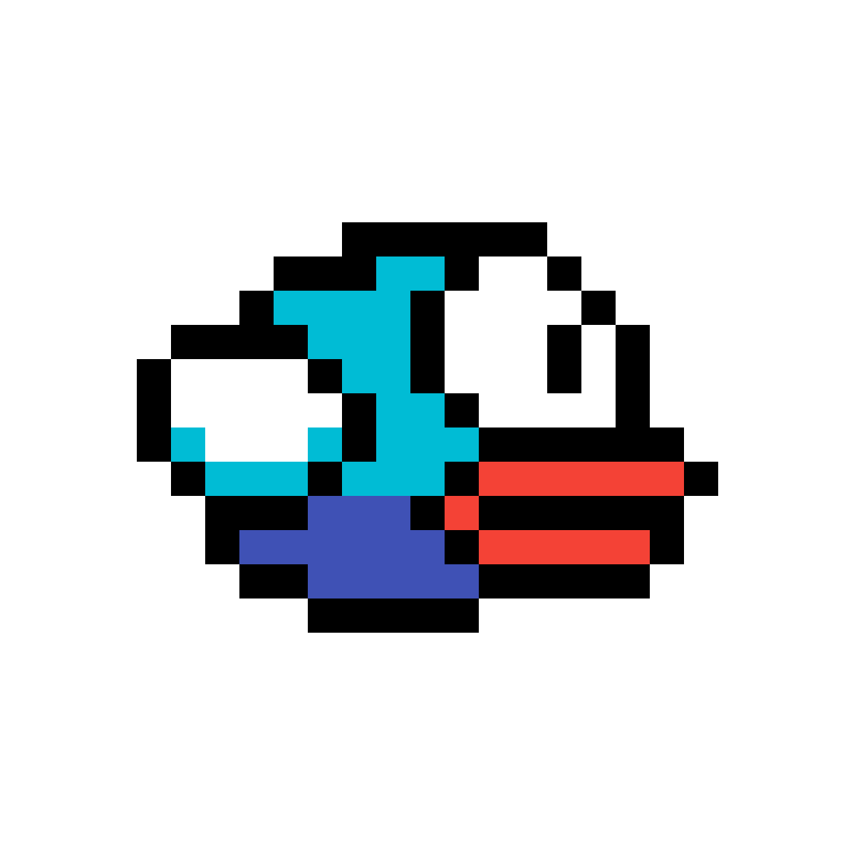 Flappy Bird Pixel Art PNG Picture