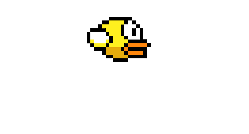 Flappy Bird 픽셀 아트 투명 이미지