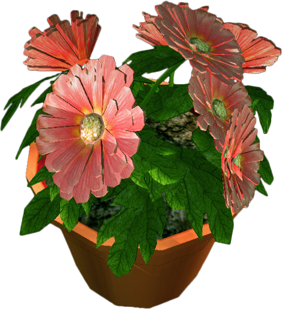 꽃 냄비 PNG 이미지 투명 배경입니다