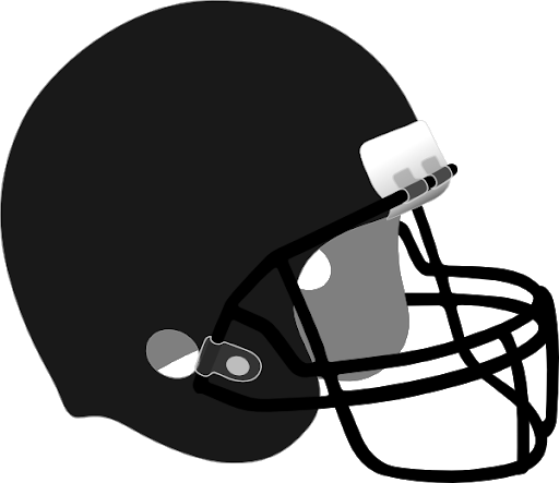 Vue du côté du casque de football Télécharger limage PNG