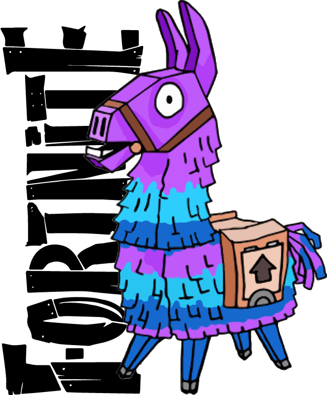 Latar belakang Gambar llama fortnite PNG