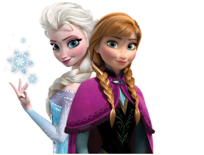 Frozen Elsa Anna PNG Image Background