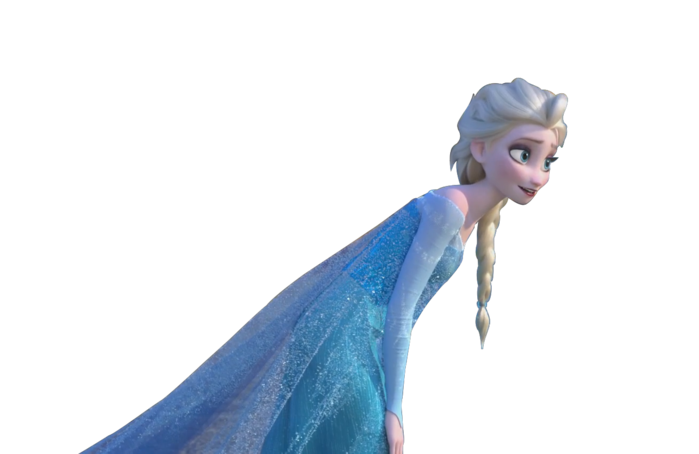 Elsa transparente congelada