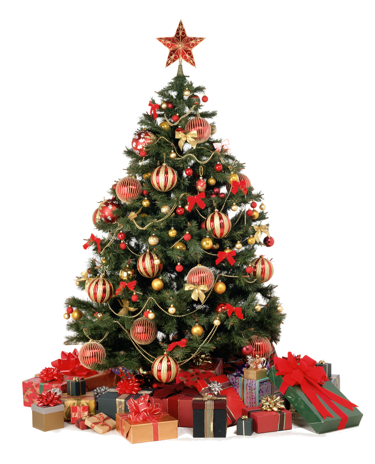 Gold Christmas Tree Transparent Images