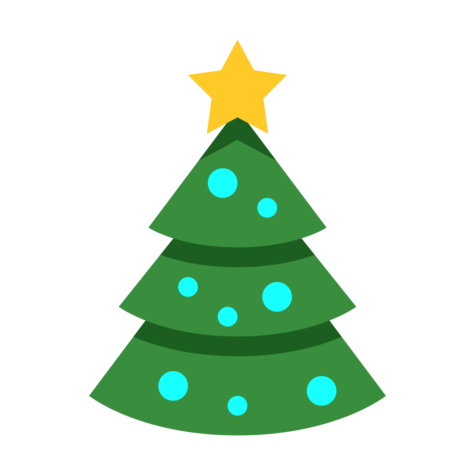Green Christmas Tree Free PNG Image