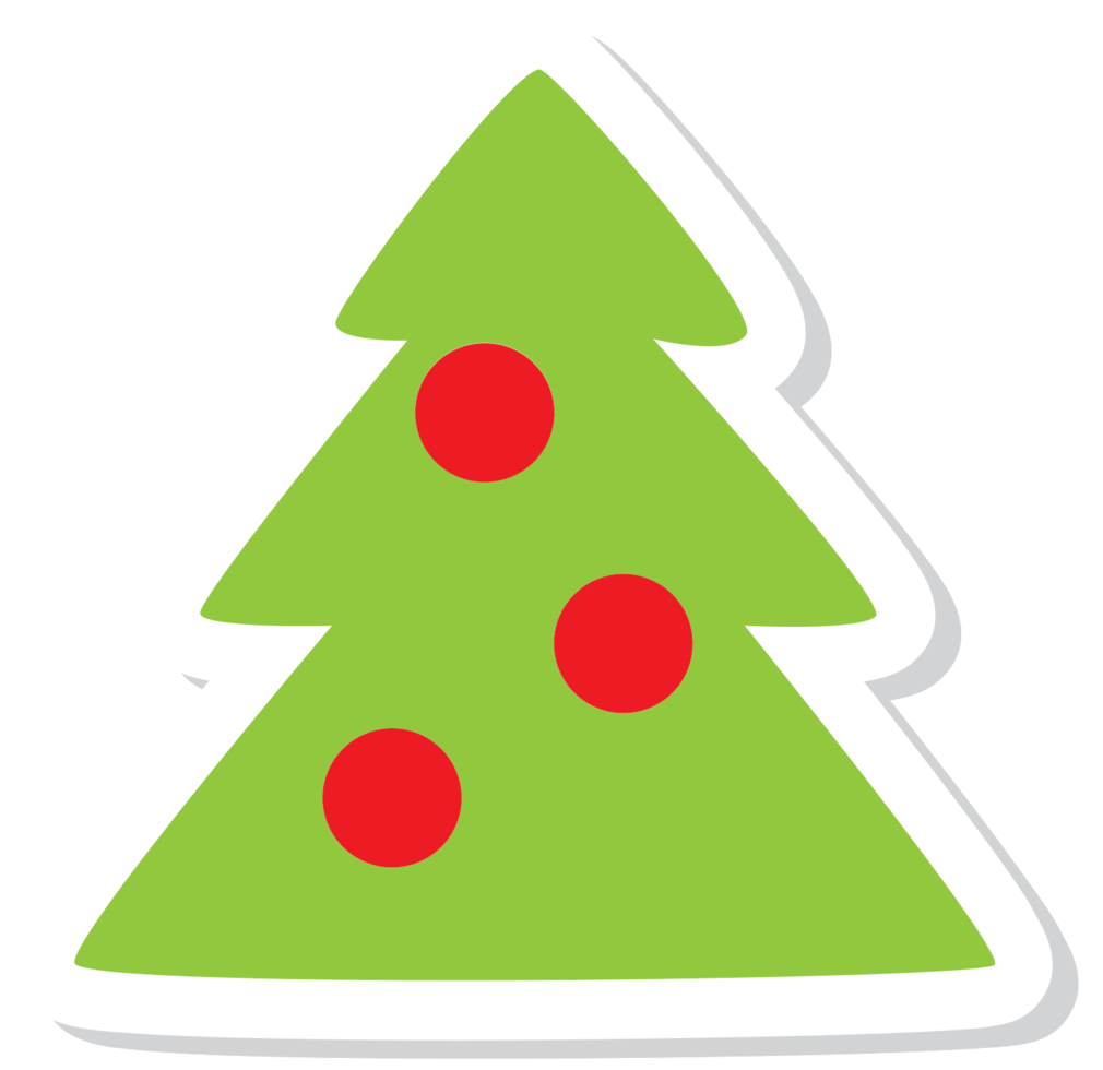 Imagen de fondo de PNG de árbol de navidad verde