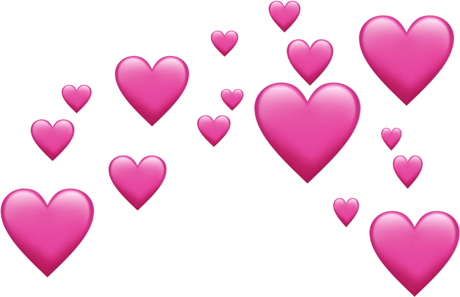 Pink Emoji Heart PNG High-Quality Image