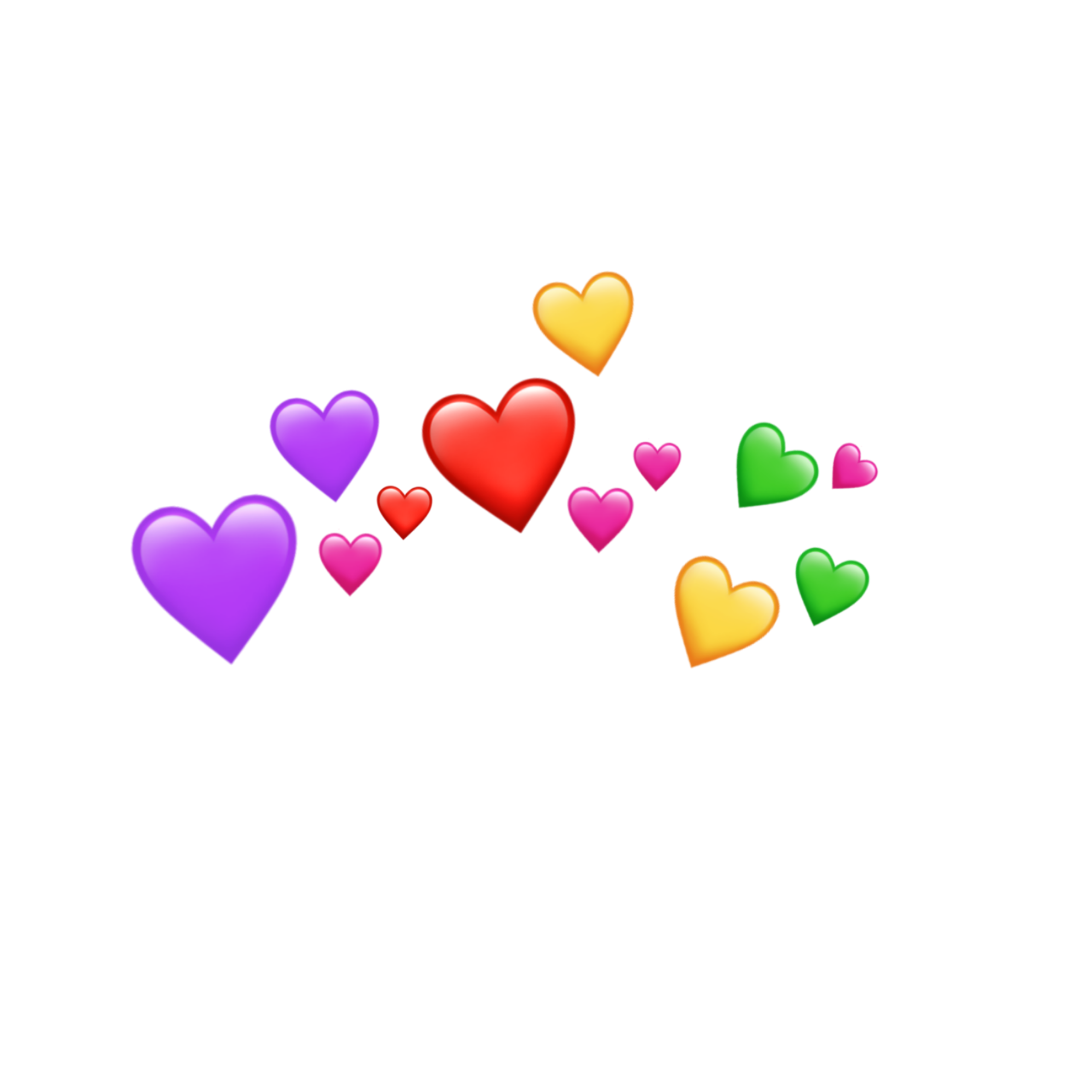 Fundo de imagem de PNG de coração de emoji rosa