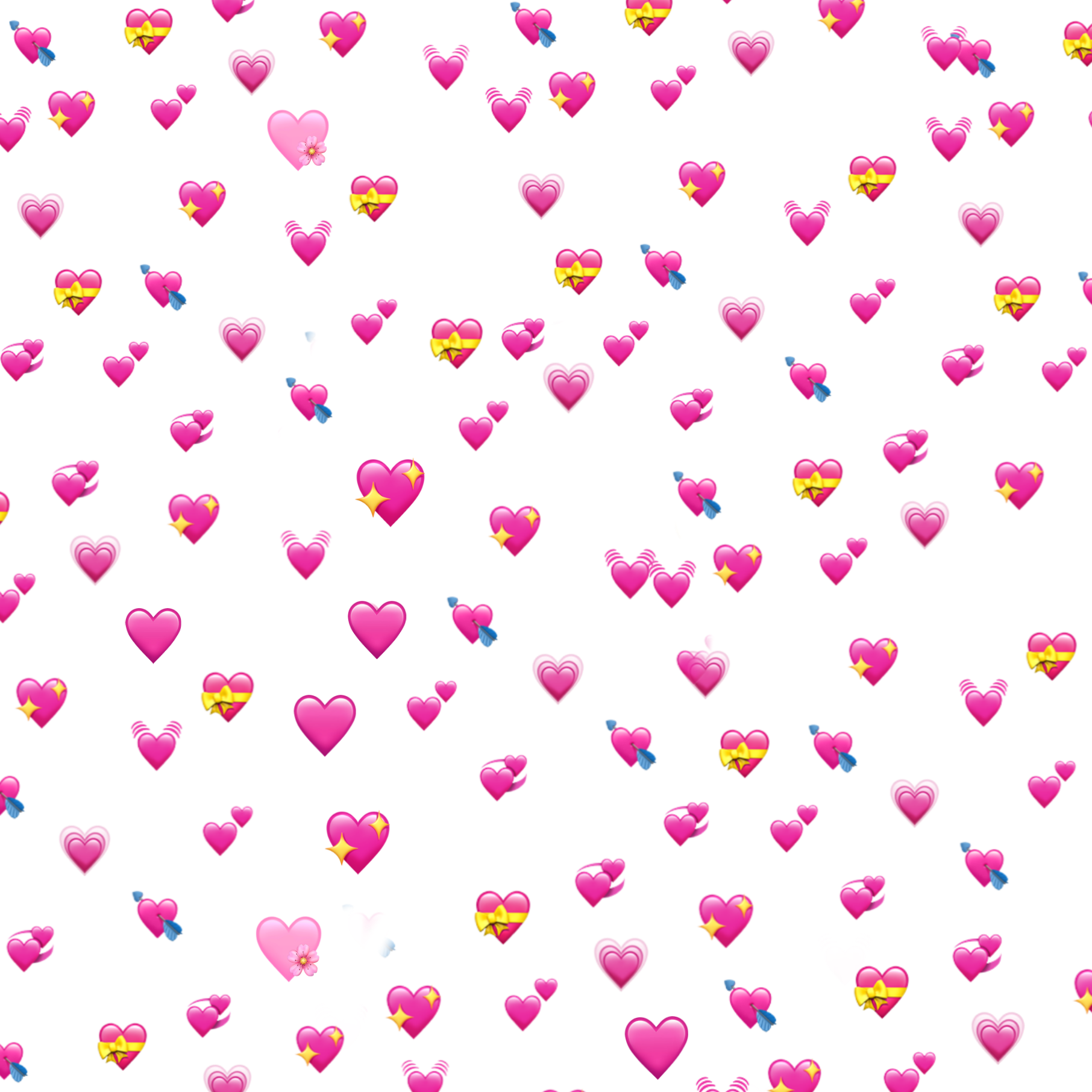 Pink Emoji Heart PNG Picture