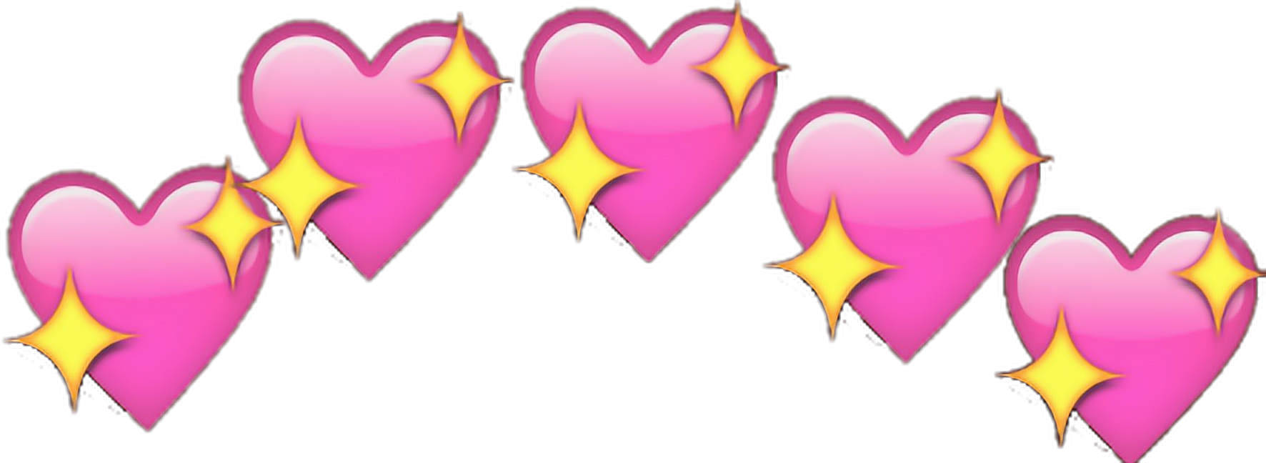 Pink Emoji Heart PNG Transparent Image