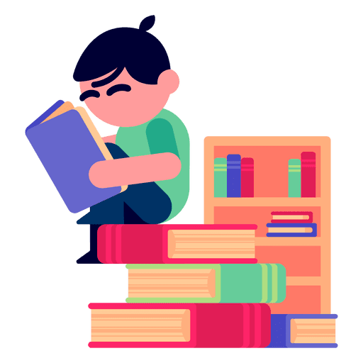 Reading Book PNG Background Image