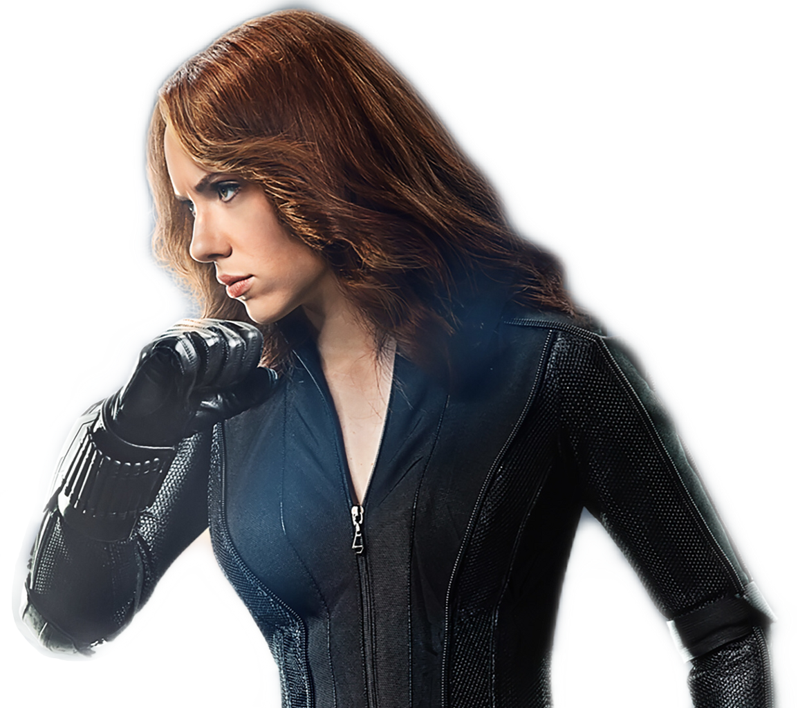 Scarlett Johansson Black Widow PNG Background Image