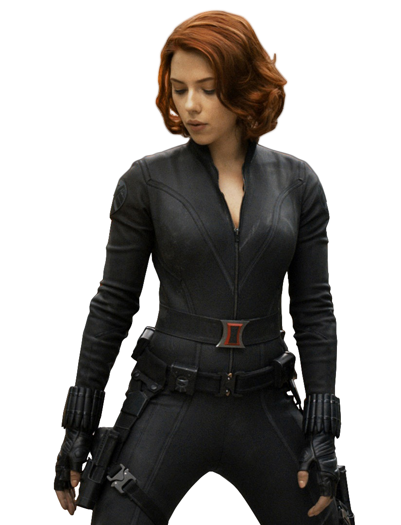 Scarlett Johansson Black Widow PNG High-Quality Image