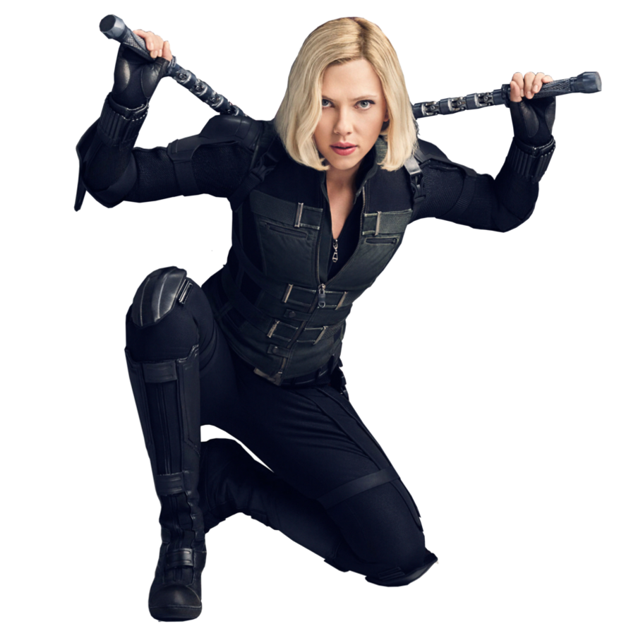 Scarlett Johansson Black Widow PNG Image Background