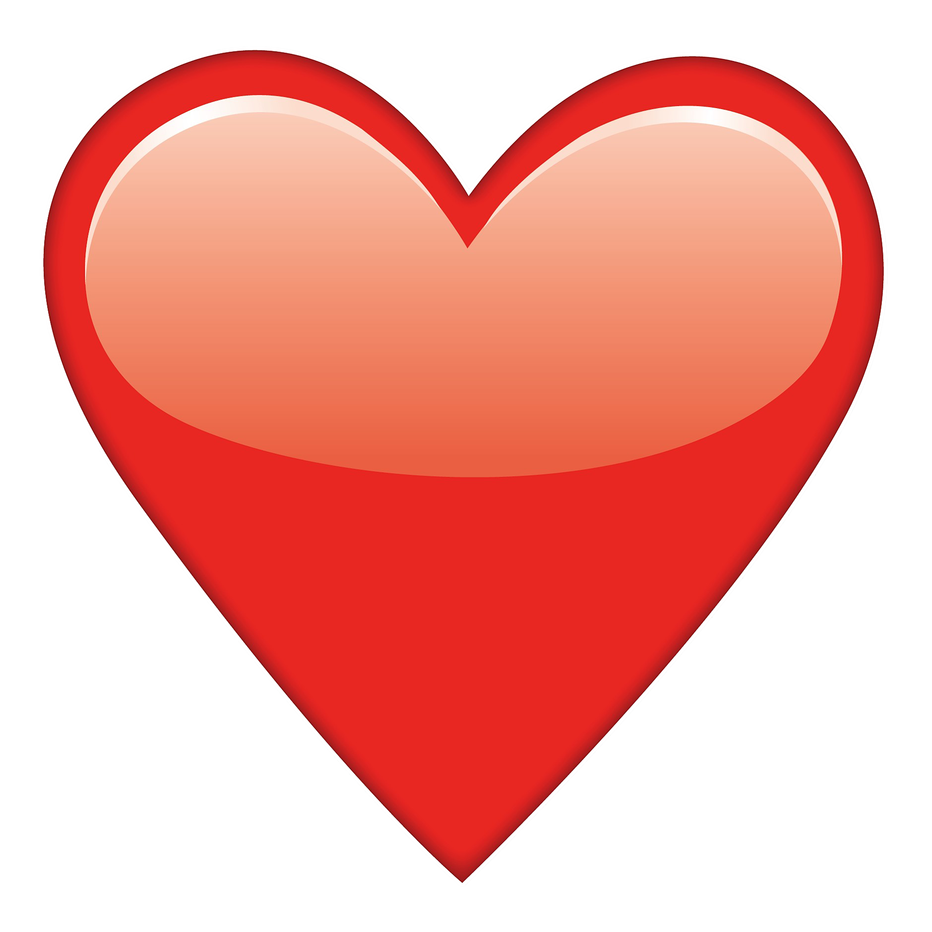 Twitter Emoji Heart PNG Image Background