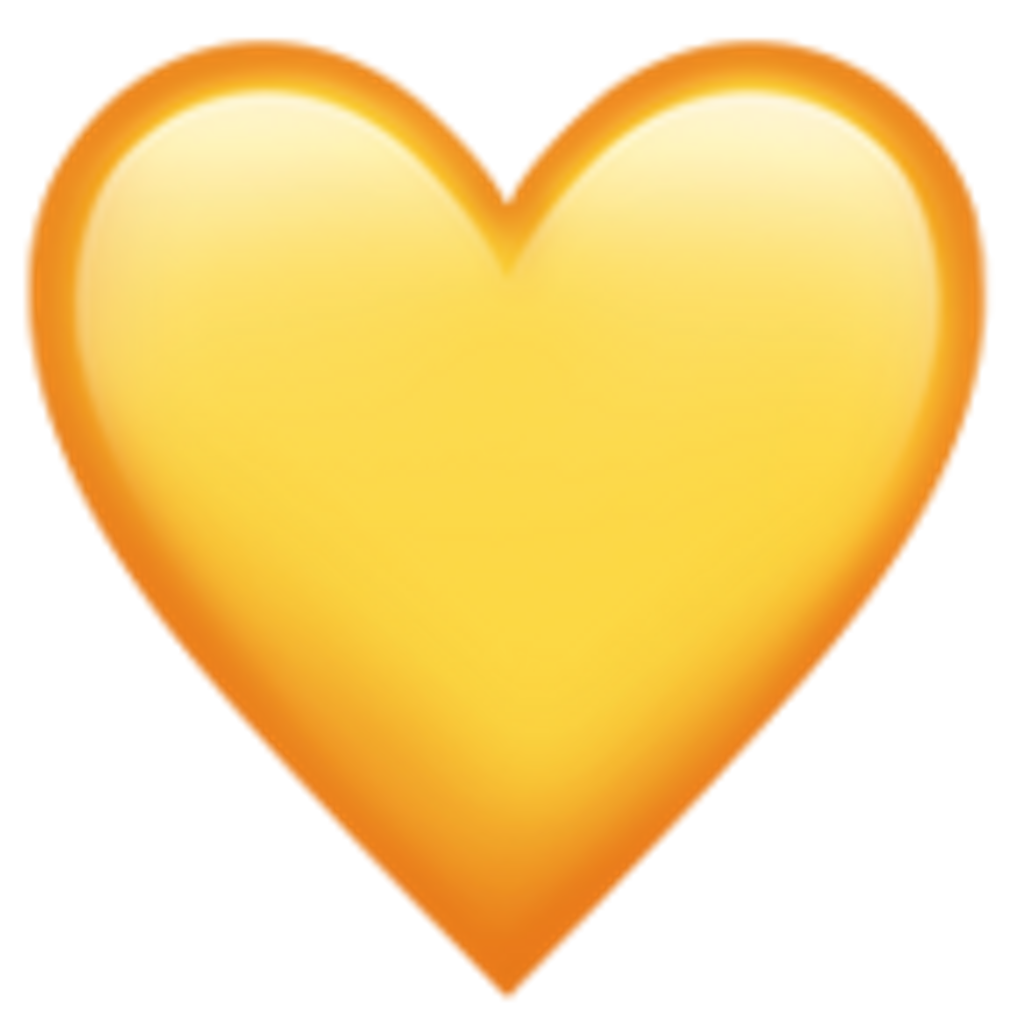 Twitter Emoji Heart PNG Image Transparent Background