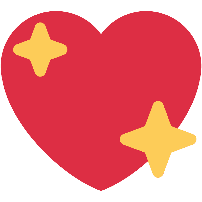 Twitter emoji kalp PNG Görüntü şeffaf
