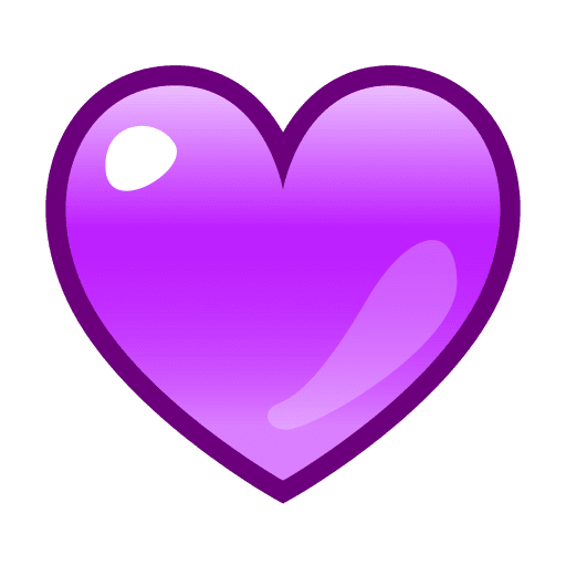 Twitter Emoji القلب صورة شفافة