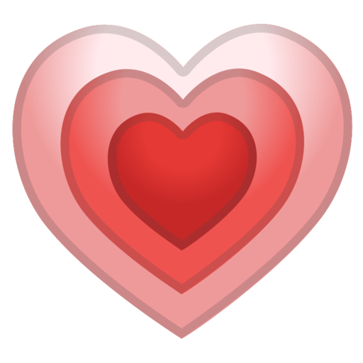 Twitter Emoji قلب الصور شفافة