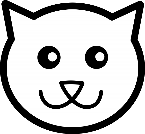 Vector Cat Cartoon Face PNG Free Download