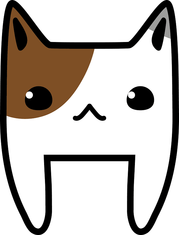 Вектор кот мультфильм лицо PNG высококачественное изображение