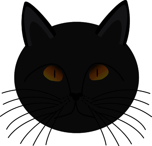 Vektor kucing kartun wajah PNG Gambar Transparan