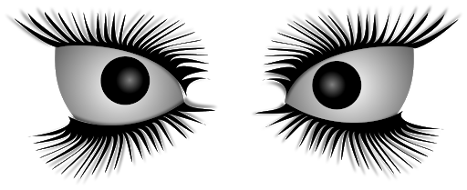Vector Fake Eyelashes PNG Image Transparent Background