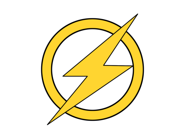 Vector Flash Logo Free PNG Image