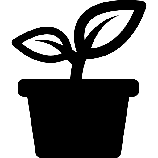 Vektor pot bunga PNG Gambar