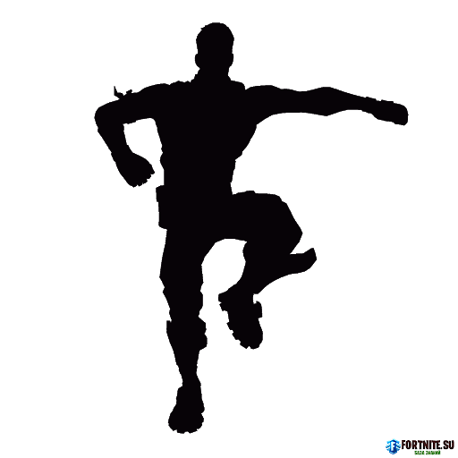 Vector fortnite floss silhouet PNG Pic
