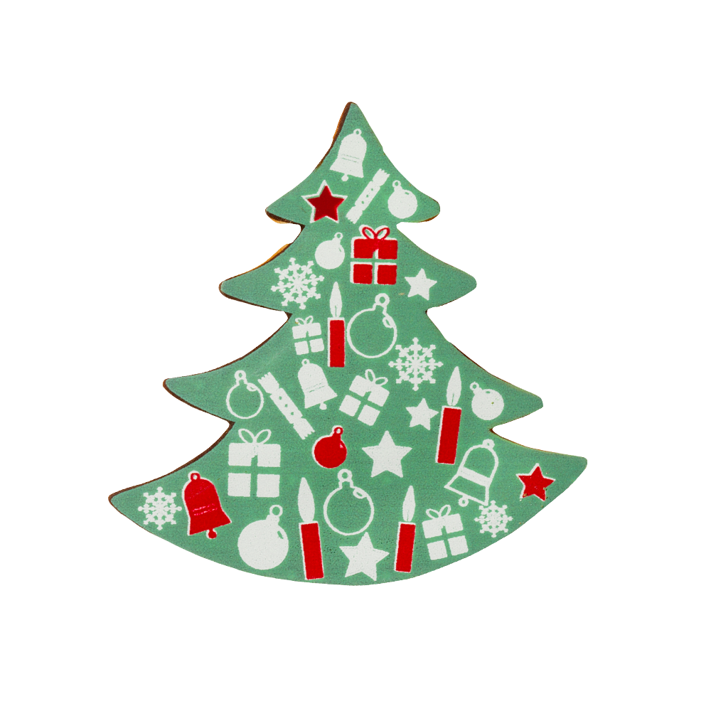 Vector groene kerstboom Gratis PNG-Afbeelding