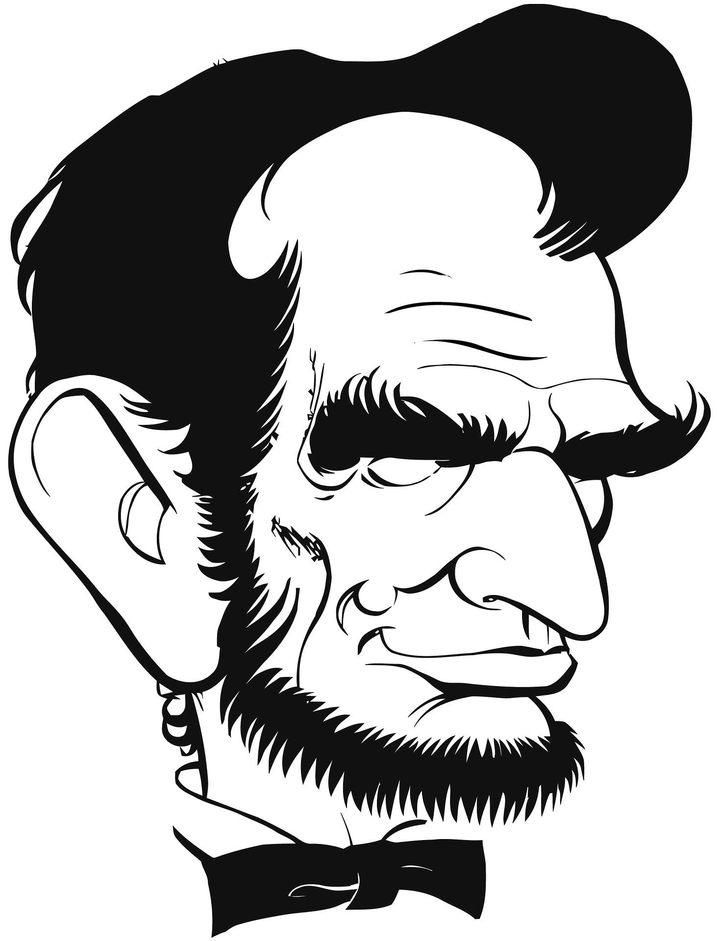 Abraham Lincoln Potrait PNG Gratis Download