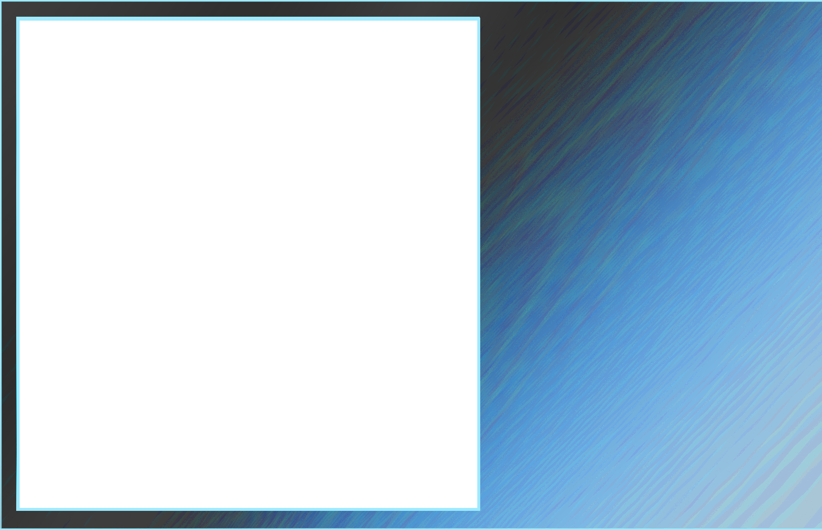 Abstract Teal Frame Free PNG Image