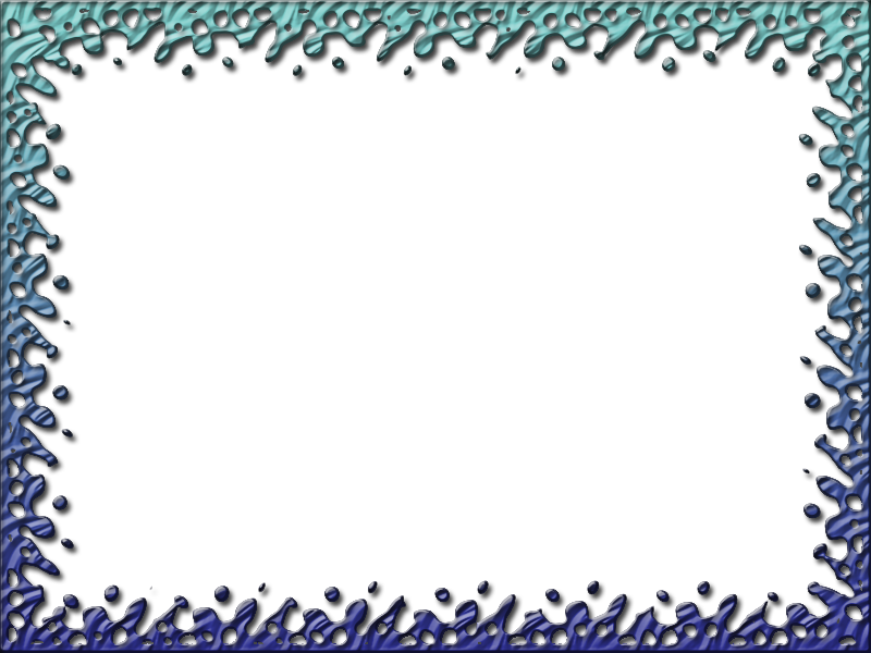 Abstracte blauwgroen frame PNG-Afbeelding