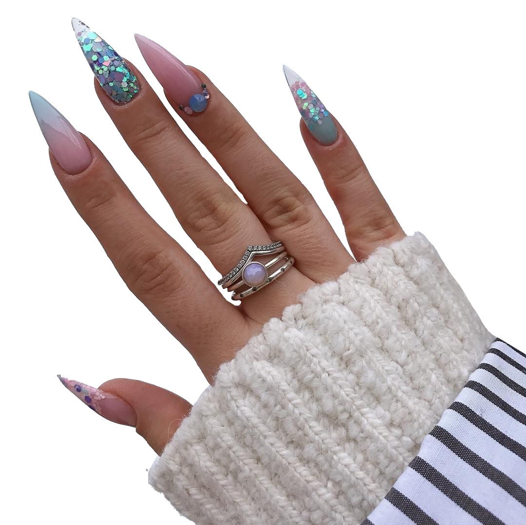 Acrylique ongles ongles libres PNG image