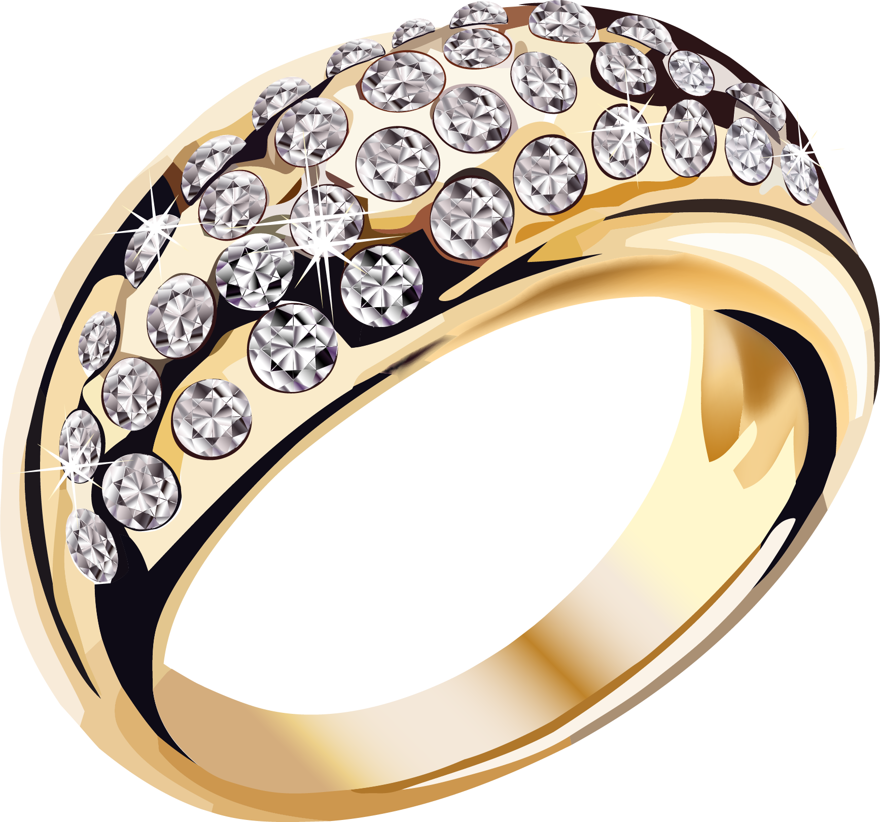 Adornment Golden Ring PNG Free Download