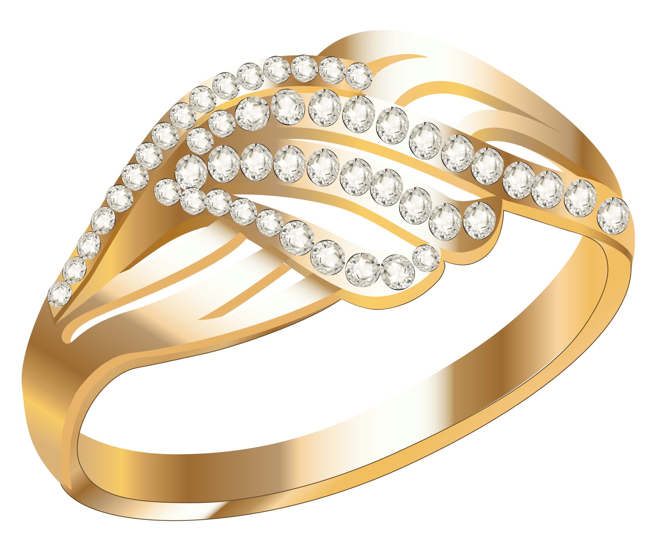Adornment Golden Ring PNG Image Background