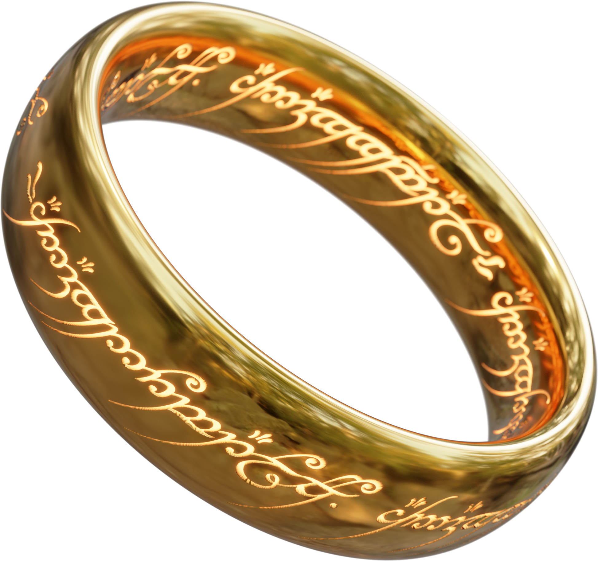 Украшение золотое кольцо PNG фото