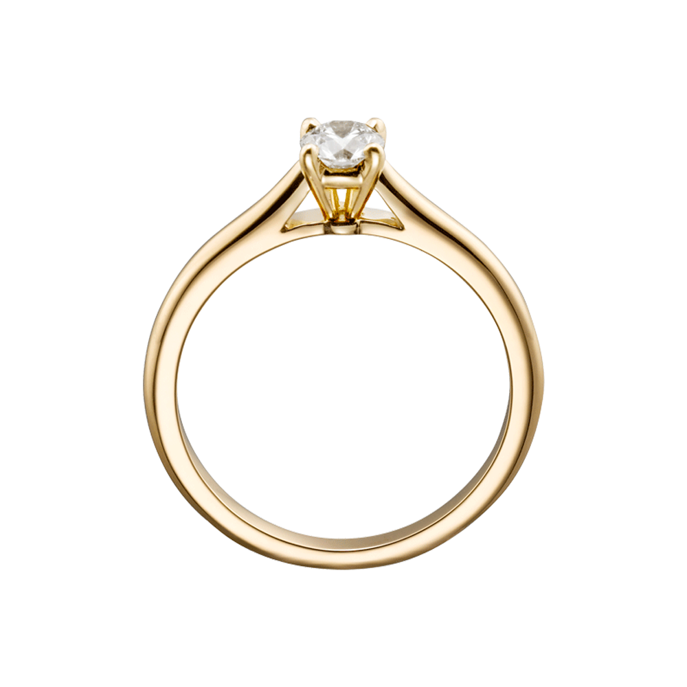 Imagem transparente de anel dourada de adorno