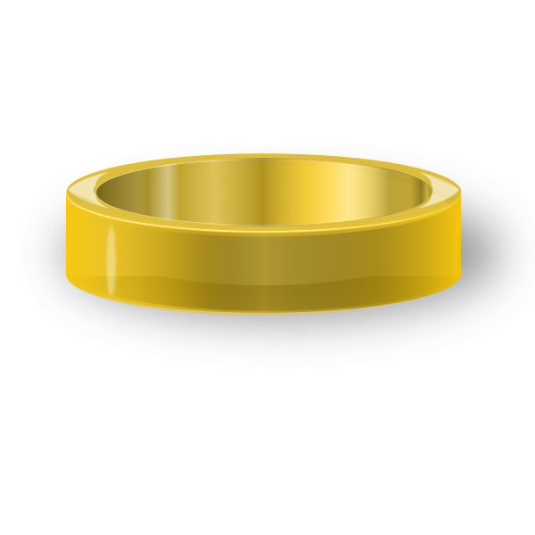 Adornment Golden Ring Transparent Images