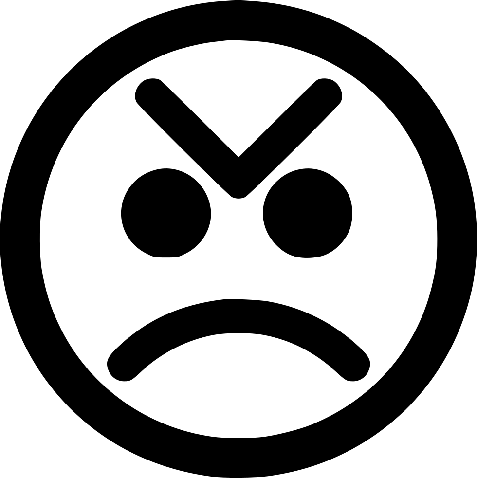 Verärgertes Emoji-freies PNG-Bild