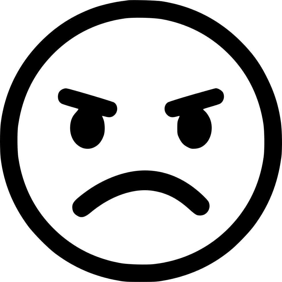 Angry emoji PNG Bild Herunterladen