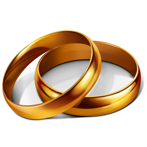 Anniversary Golden Ring Free PNG Image