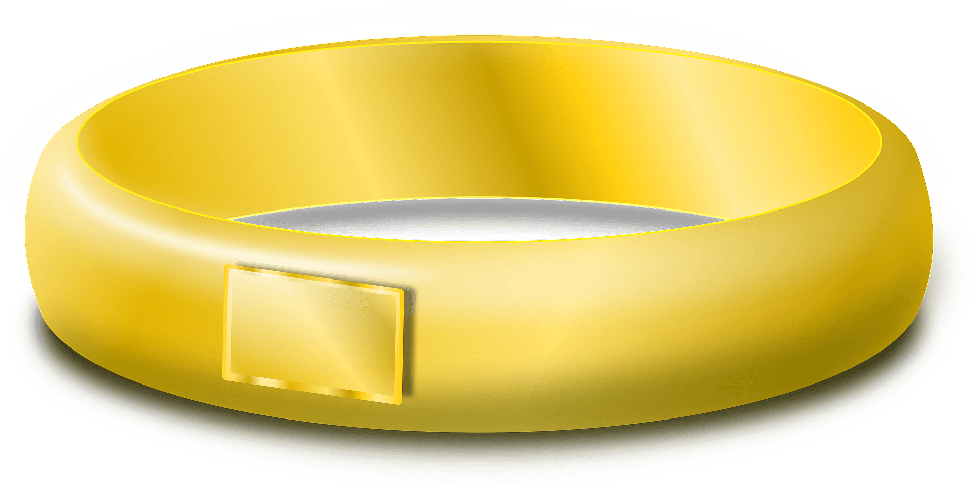 Anniversary Golden Ring PNG Download Image